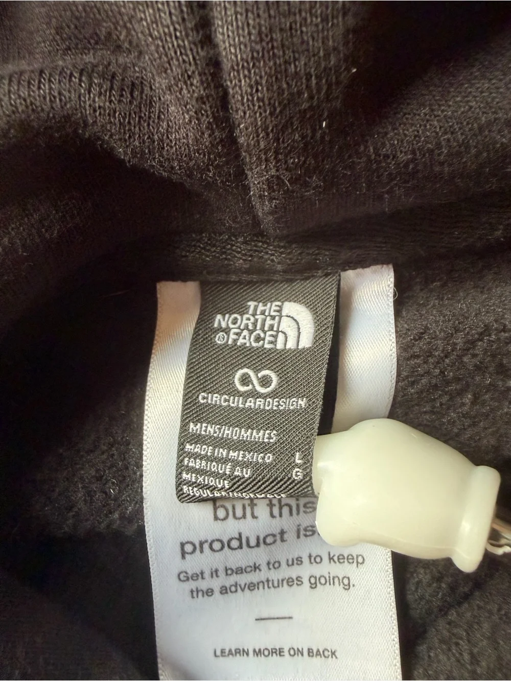 The North Face - Heavyweight Black Pullover Hoodie with Chest Logo